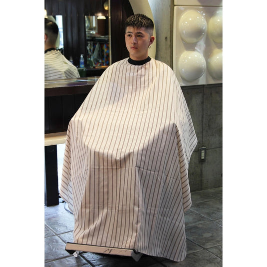 GRIMSTEADS Sleeveless Cutting Cape – Vintage Stripes