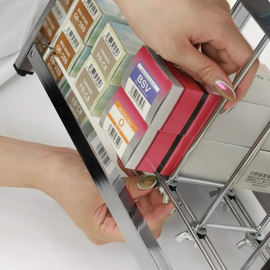 Multi Hair Color Cellar (Made in Japan) Adjustable Width Storage Rack