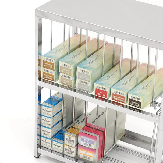 Multi Hair Color Cellar (Made in Japan) Adjustable Width Storage Rack