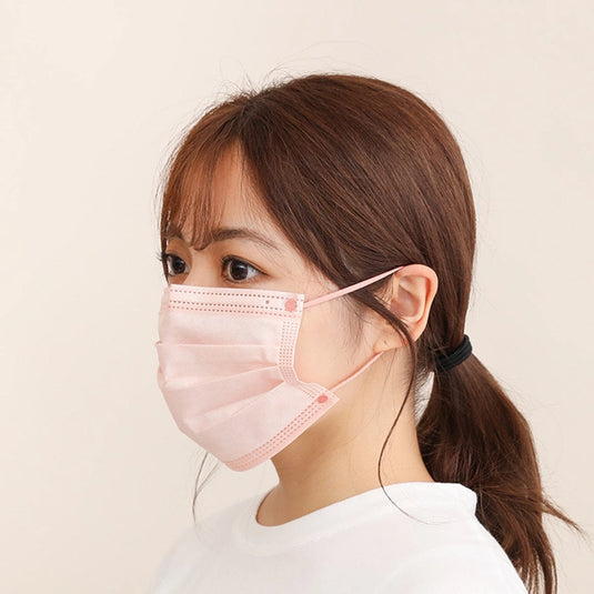 Kirei Mask – Coordinated Colors (Pink & Beige) – Regular Size – 40 Pieces