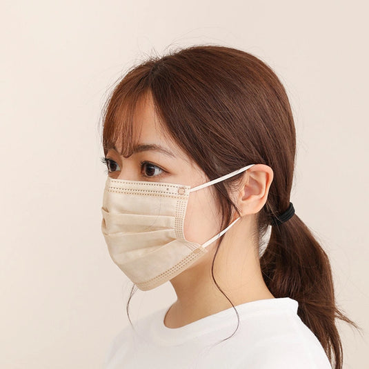 Kirei Mask – Coordinated Colors (Pink & Beige) – Regular Size – 40 Pieces