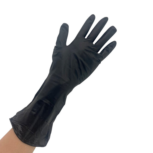 Professional Nitrile Gloves – Black (Box of 100)