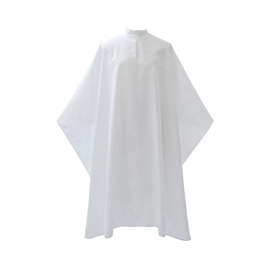 Sleeveless Cutting Cape SIMPLE (Water-Repellent & Anti-Static) – White