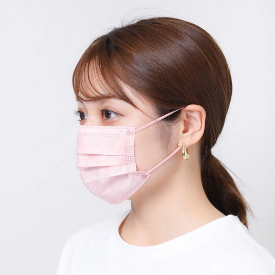 Kirei Mask – Slightly Smaller Size (Pink & Beige) – 40 Pieces