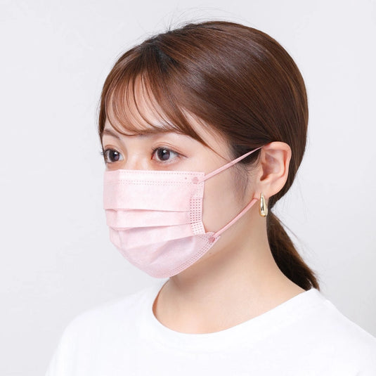 Kirei Mask – Slightly Smaller Size (Pink & Beige) – 40 Pieces