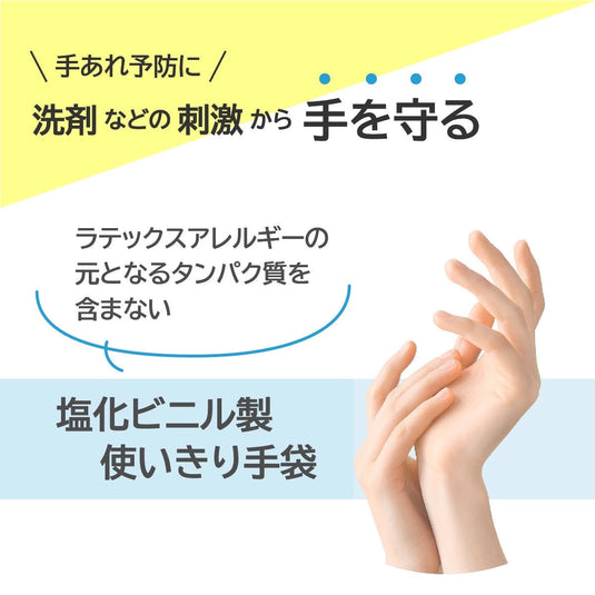 Nice Hand - Clean Hands Disposable Vinyl Gloves (100 pcs) Available in 3 sizes