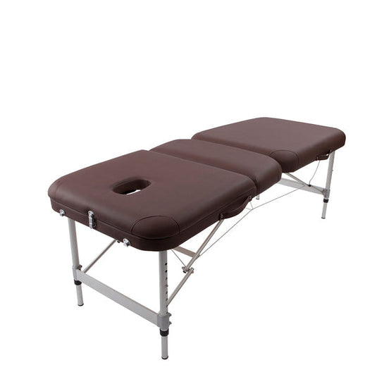 SMART COLLECTION Super-lightweight folding reclining bed PRO-LIGHT (With Carry Bag) Dark Brown