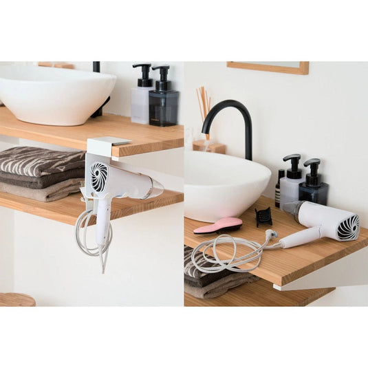 Hanging Hair Dryer Holder - Shelf Hook Type