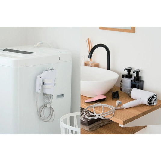 Cylinder-Type Hair Dryer Holder – Magnetic Mount