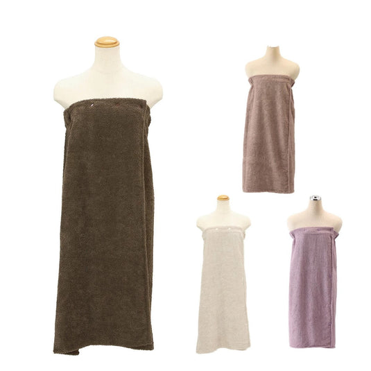 Soft Microfiber Spa Gown (Front-Opening Type) - Available in 4 Colors
