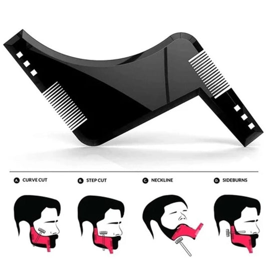 WaxWax Beard-Shaping Template – Black