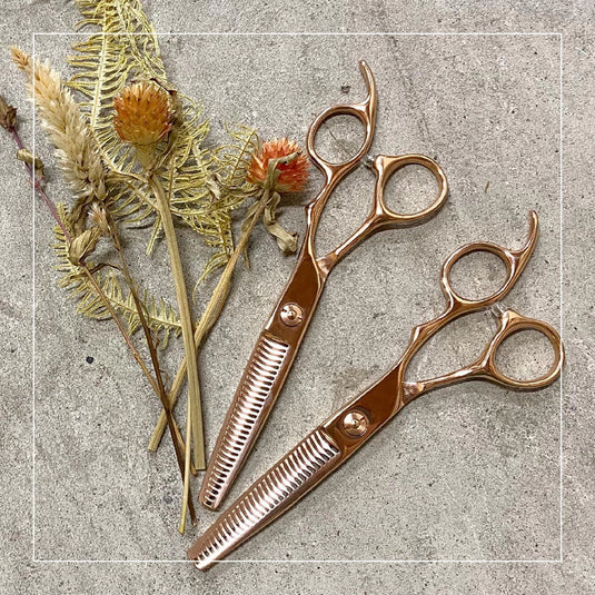 DEEDS GDZ Pink Gold Titanium Scissors (5.5 / 6.0 inch)