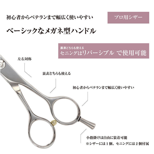 DEEDS XXC527I Thinning Scissors 27 Teeth, Flat Blade (5.5 inch / Approx. 20% Thinning Rate)