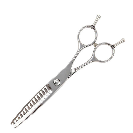 DEEDS GDZ615T Thinning Scissors 15 Teeth – Flat Blade, No Groove (6.0 inch / Approx. 50% Cut Ratio)