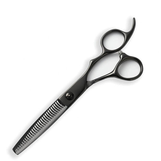 DEEDS GTZ630CT Black Titanium Thinning Shears – 30 Teeth Double-Blade (6.0 inch / Approx. 25% Thinning Ratio)