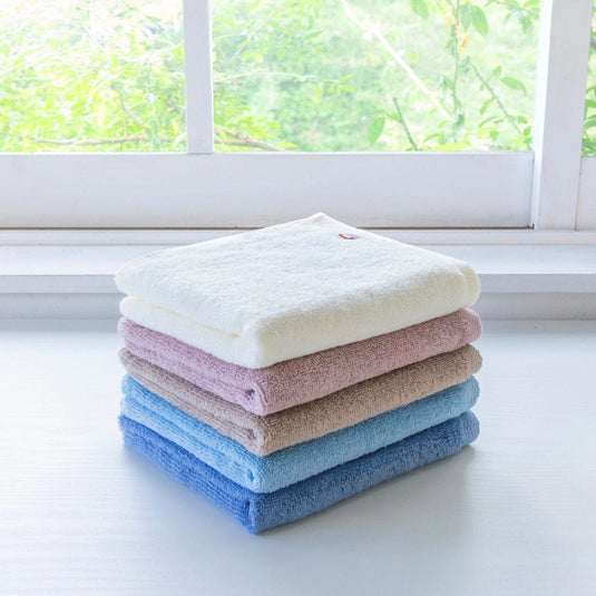 Imabari Towel — Quick-Dry Indoor-Drying Face Towel 34×80 cm (Gauze & Pile) — Available in 5 Colors