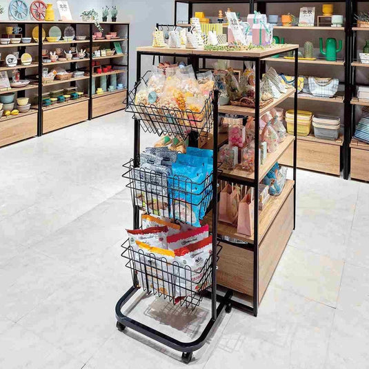 Rectangular Drop-In Basket 3-Tier