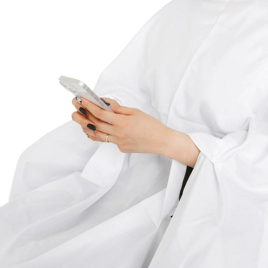 Free Hand Sleeveless Cutting Cape BIG - White