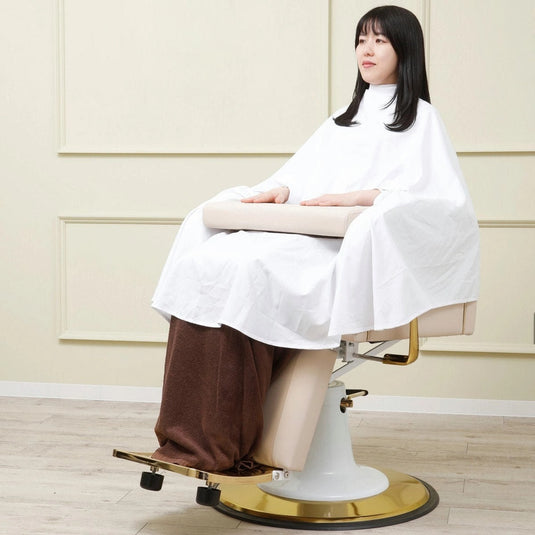 Free Hand Sleeveless Cutting Cape BIG - White