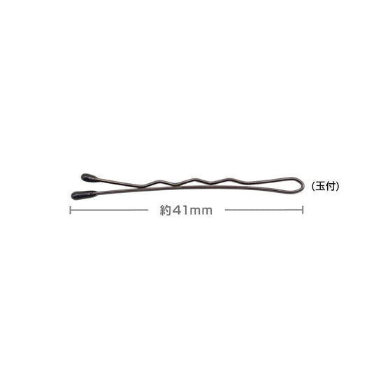 N.B.A.A. Small Hair Pins with Ball Tips Dark Brown 120 g (NB-P10)