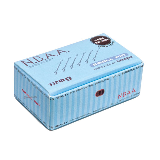 N.B.A.A. Small Hair Pins with Ball Tips Dark Brown 120 g (NB-P10)