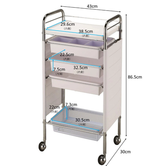 C-263 Utility Wagon Set (Japan-Made, Pre-Assembled) - Available in 4 Colors
