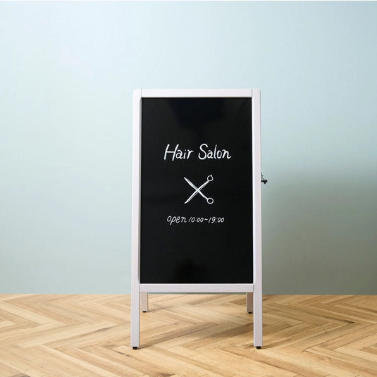 A-Frame Double-Sided Signboard Grey (L) (Magnetic, Marker Type)