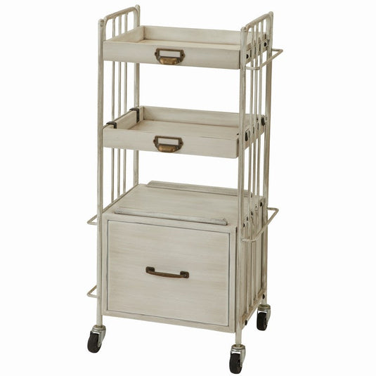 Shabby Chic Line Antique Wooden Wagon DIAN Type Box (2 color choices)