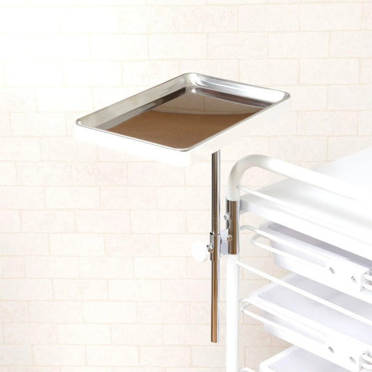 Stainless Steel Arm Tray for Trolleys - Made in Japan