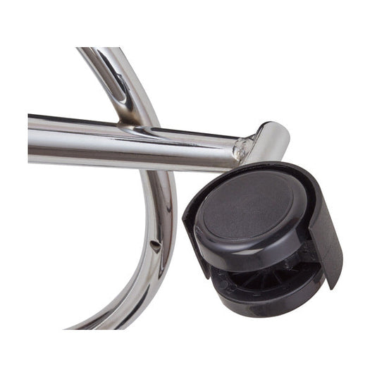 Low-Rebound Stool with Foot Ring & Backrest (Japan-Made) - 3 Colors