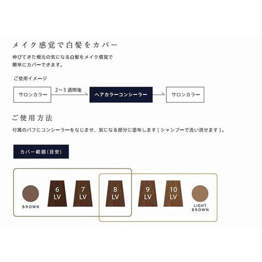 Throw Hair Color Concealer 11g (2 color choice)