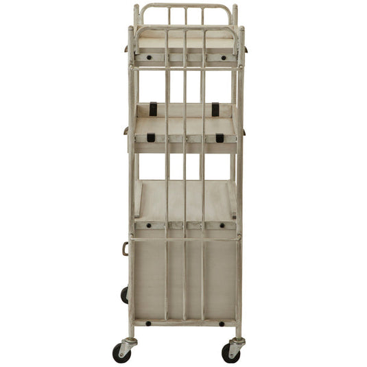 Shabby Chic Line Antique Wooden Wagon DIAN Type Box (2 color choices)