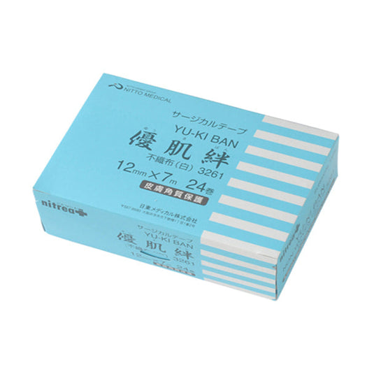 YUKI BAN Non-woven Fabric Tape (White) 12mm x 7m (24pcs)