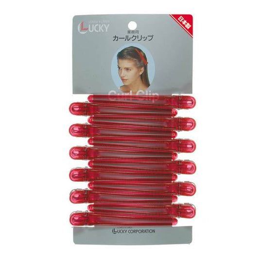 Curl Clip LL Strawberry 12pcs 102mm
