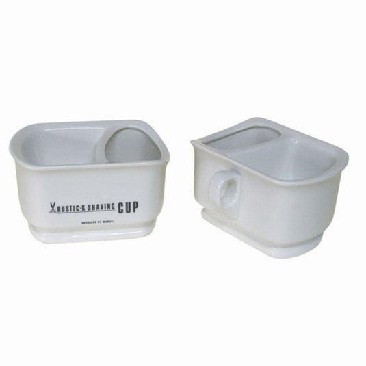 Rustic Shaving Cup – White