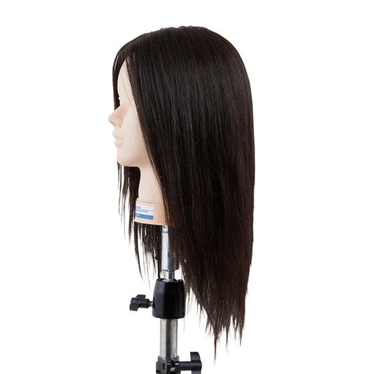 Mannequin Practice Head BG211 (100% Human Hair, No Make Up)