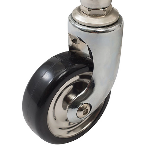 Stainless Steel 4-tier Wagon with slide pad (Made in Japan, pre-assembled)