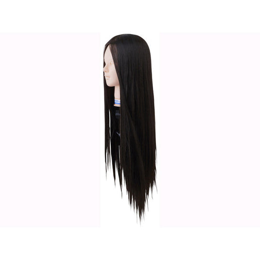 Mannequin Practice Head BG220 Black (100% Heat-Resistant Fiber)