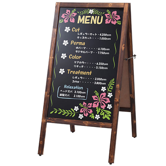 A-Frame Double-Sided Signboard – Wood Style (Large / Magnetic / Marker Type)