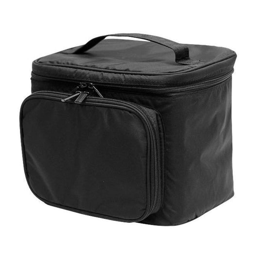 Soft Cosmetic Case with Mirror – Black
