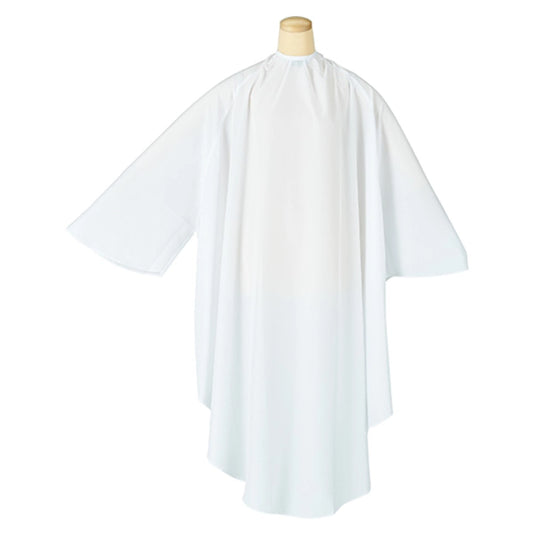 ELCO 8110 Non-Pachi SALA BOX Type Cutting Cape with Sleeves – White