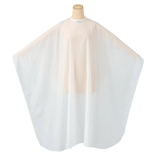 ELCO 9707 Wrinkle-Processed Sleeveless Cutting Cape – White