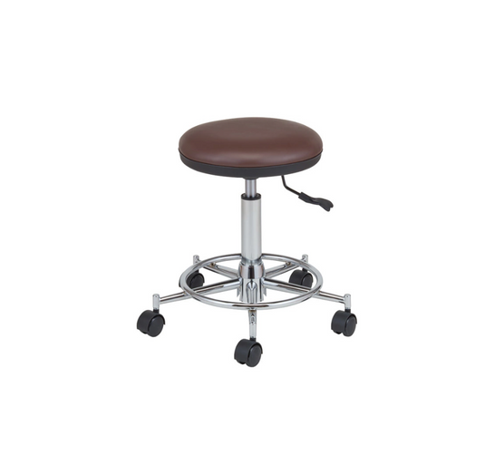 Low-resilience stool with ring (made in Japan) (3 color choices)