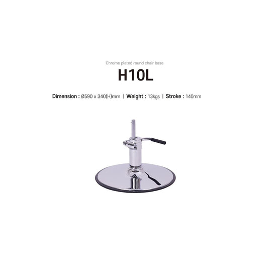 Chrome plated round chair base H10L