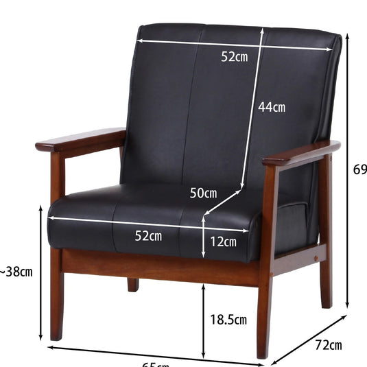Lovers Bi-Cast PU Sofa 1-Seater (77123)