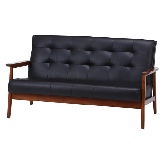 Friends Bi-Cast PU Sofa DBR 2-Seater (71157)