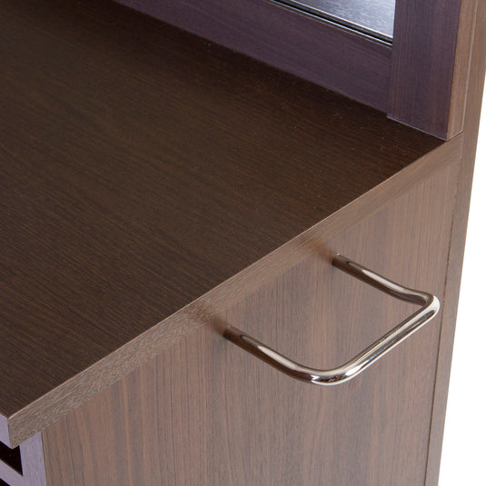 Board Dresser TH with Electrical Outlet Dark Brown