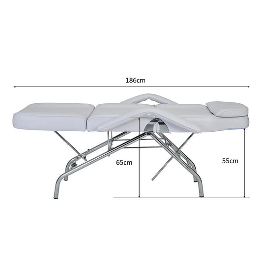 Wide Beauty Bed F-201W - White (2 options)