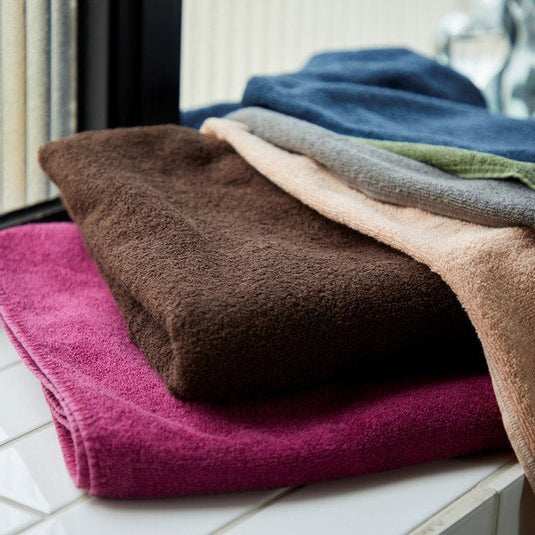 Luxury Pile Fabric Bath Towel (L) 90x150cm (12 color choices)