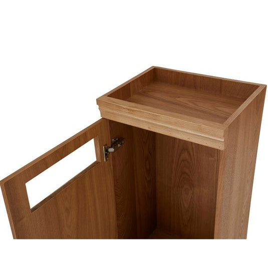 Shabby Chic Wooden Backwash Cabinet RENE-B (Upper + Lower Set) - Light Brown